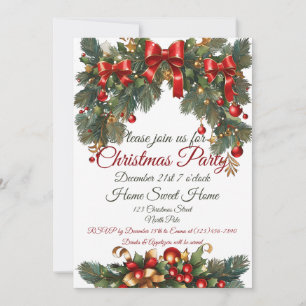 Customizable Christmas invite