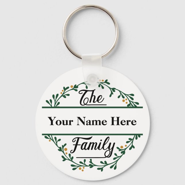 Customizable Christmas Keychain (Front)
