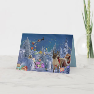 Customizable Christmas Magical Greeting Cards Gift