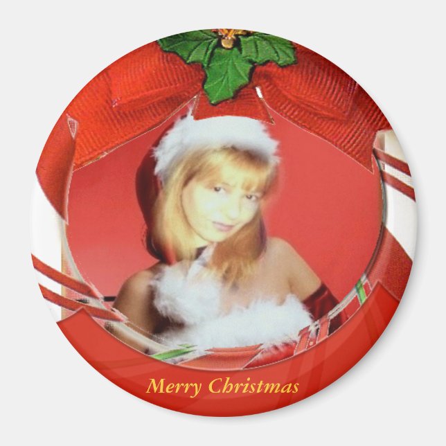Customizable Christmas Magnet (Front)