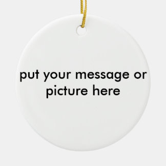 customizable christmas ornament