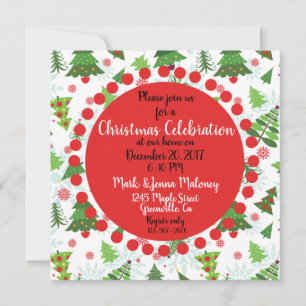 Customizable Christmas Party Invitations
