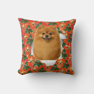 Customizable Christmas Pet Pop-out Throw Pillow