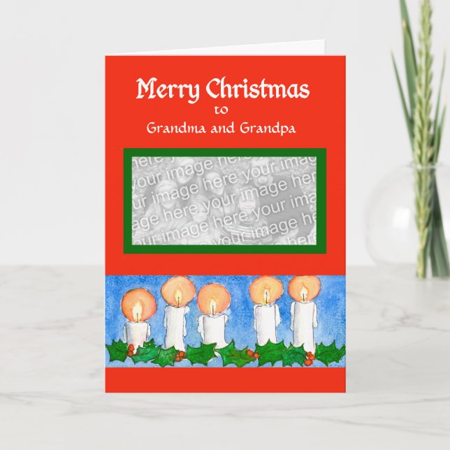 Customizable Christmas  Photo Card (Front)