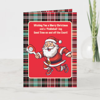 Customizable 🎅Christmas pickleball   Card