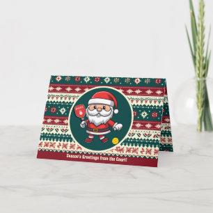 Customizable 🎅Christmas pickleball Holiday Card
