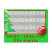 Customizable Christmas Postcard
