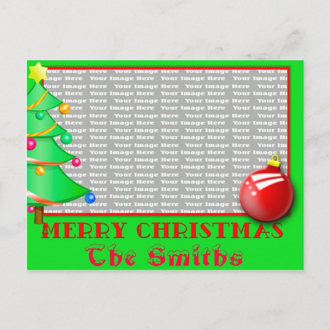 Customizable Christmas Postcard (Front)