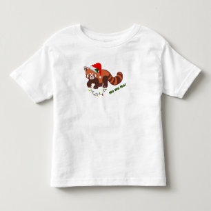 Customizable Christmas Red Panda Toddler T-Shirt