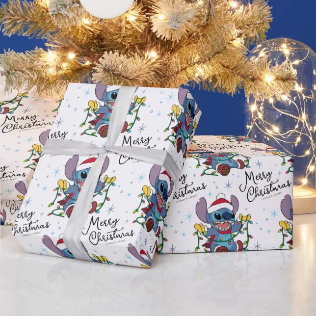 Customizable Christmas Stitch Wrapping Paper (Holidays)