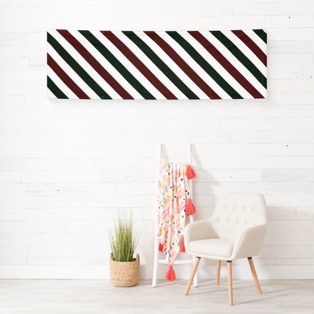 Customizable Christmas Stripes Banner (Insitu)