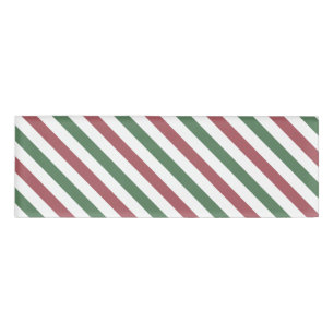 Customizable Christmas Stripes Name Tag