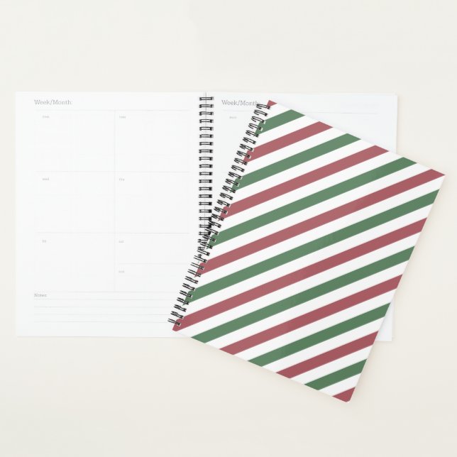 Customizable Christmas Stripes Planner (Display)