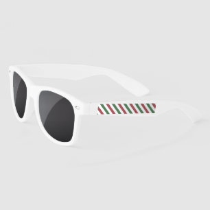 Customizable Christmas Stripes Sunglasses