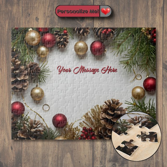 Customizable Christmas Themed Jigsaw Puzzle (Customizable Christmas Themed Jigsaw Puzzle)