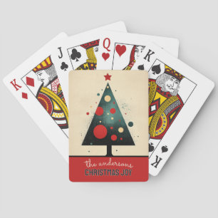 Customizable Christmas Tree Playing Cards
