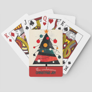 Customizable Christmas Tree Playing Cards