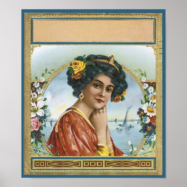 Customizable Cigar Label 2 Poster (Front)