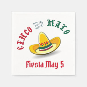 Customizable Cinco de Mayo May 5 Fiesta Napkin
