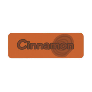 Customizable Cinnamon Bakery Labels