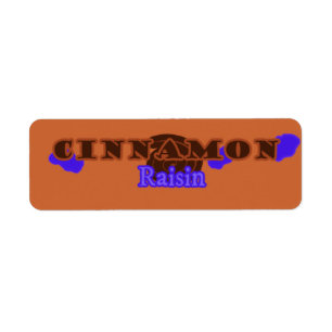 Customizable Cinnamon Raisin Bakery Labels
