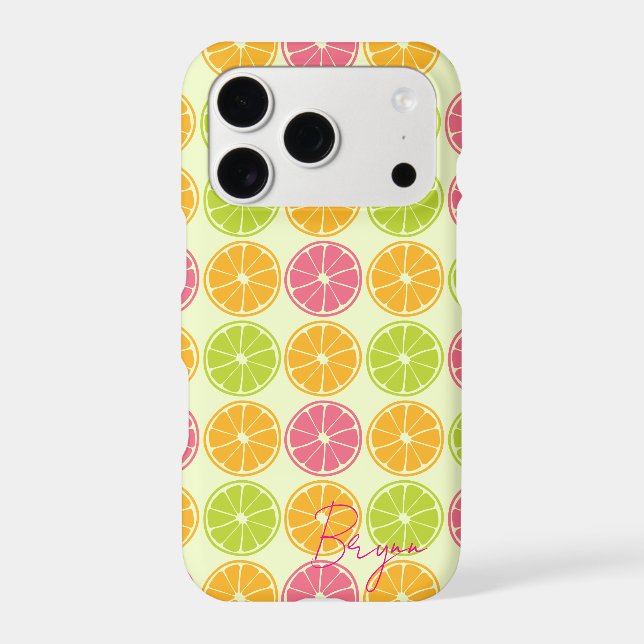 Customizable Citrus iPhone Case (Back)