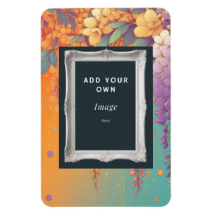 Customizable Citrus Sunset Wisteria Magnet