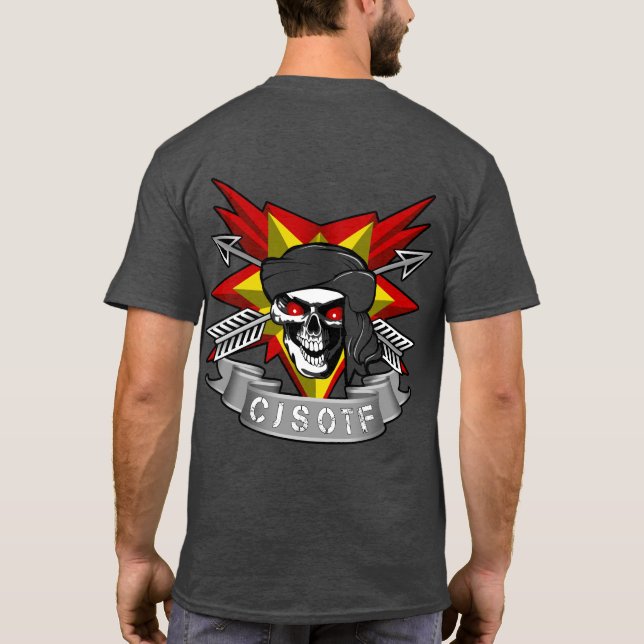 Customizable CJSOTF Vivid Colour T-Shirt (Back)