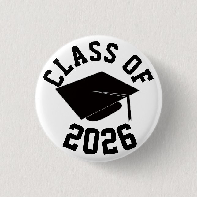 Customizable "Class Of"  1 Inch Round Button (Front)