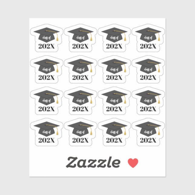 Customizable Class Of 202X Senior Graduation Hat  (Sheet)