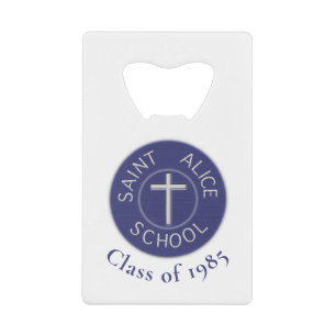 Customizable Class of Saint Alice Trad Patch Credit Card Bottle Opener