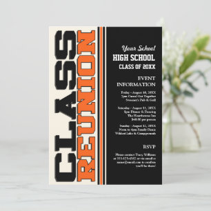 Customizable Class Reunion Invitation