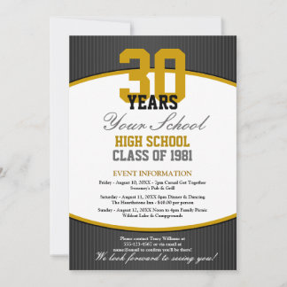 Customizable Class Reunion Invitation