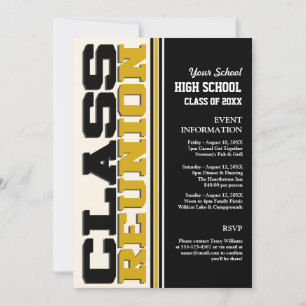 Customizable Class Reunion Invitation