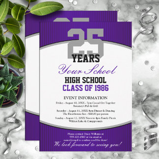 Customizable Class Reunion Invitation
