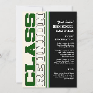 Customizable Class Reunion Invitation
