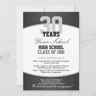 Customizable Class Reunion Invitation
