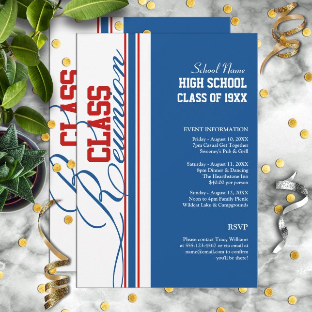 Customizable Class Reunion Invitations (Creator Uploaded)