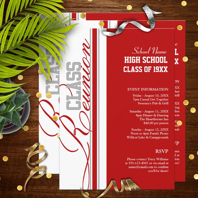Customizable Class Reunion Invitations (Creator Uploaded)