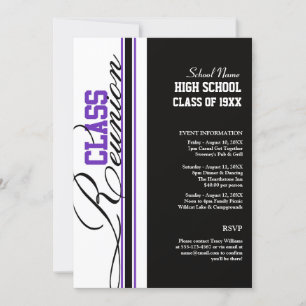 Customizable Class Reunion Invitations