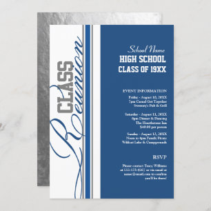 Customizable Class Reunion Invitations