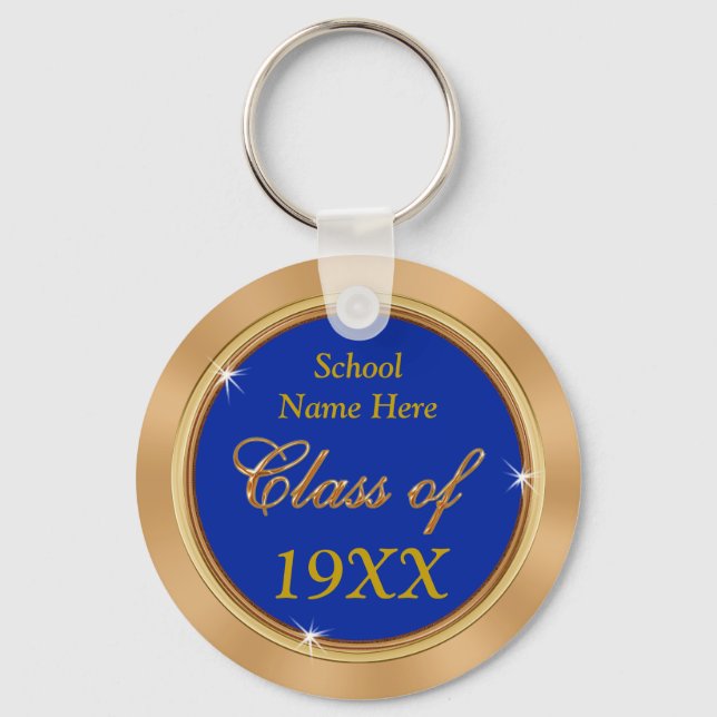 Customizable Class Reunion Keychains, Your TEXT Keychain (Front)