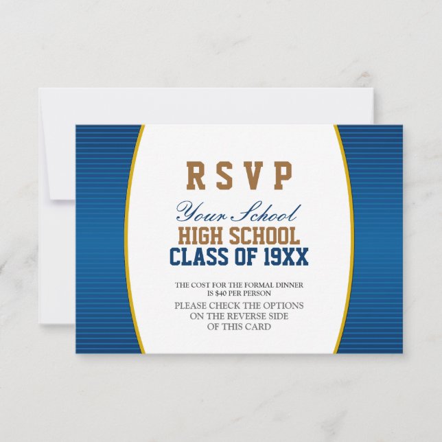 Customizable Class Reunion RSVP (Front)