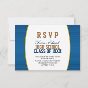 Customizable Class Reunion RSVP Card