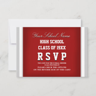 Customizable Class Reunion RSVP Card