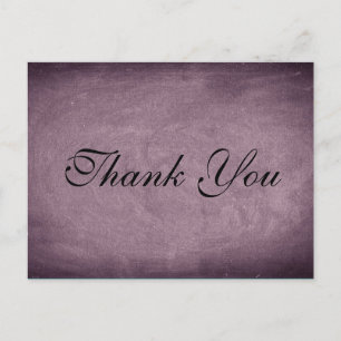 Customizable Classic Chalkboard    Thank You Card