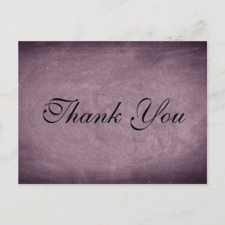 Customizable Classic Chalkboard | Thank You Card