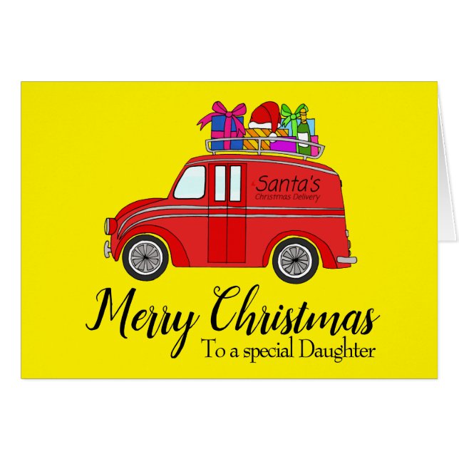 Customizable Classic Christmas Car (Front Horizontal)