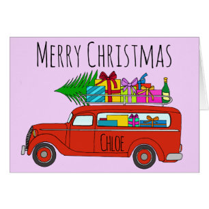 Customizable Classic Christmas Car
