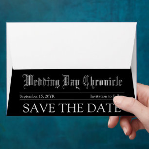 Customizable Classic Elegant Wedding Unique Script Envelope